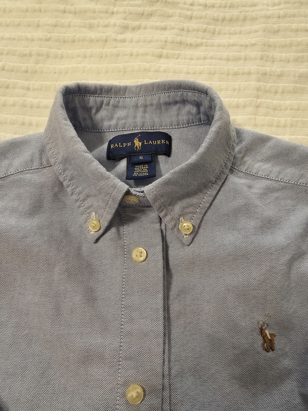 Ralph Lauren Boys 5 Cotton Oxford Shirt